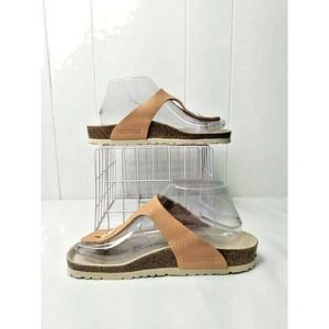 Birkenstock NWOB WM 37 (US 6) Pale Orange Gizeh T-Strap HTF Discontinued Sandal